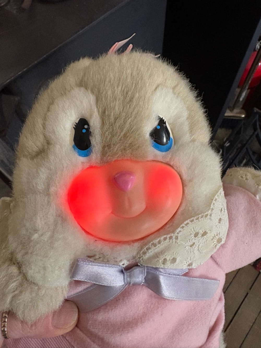 ✨ WORKING Vintage 1995 Blushables Bunny – Light-Up Cheeks ✨ - Picture 2 of 10